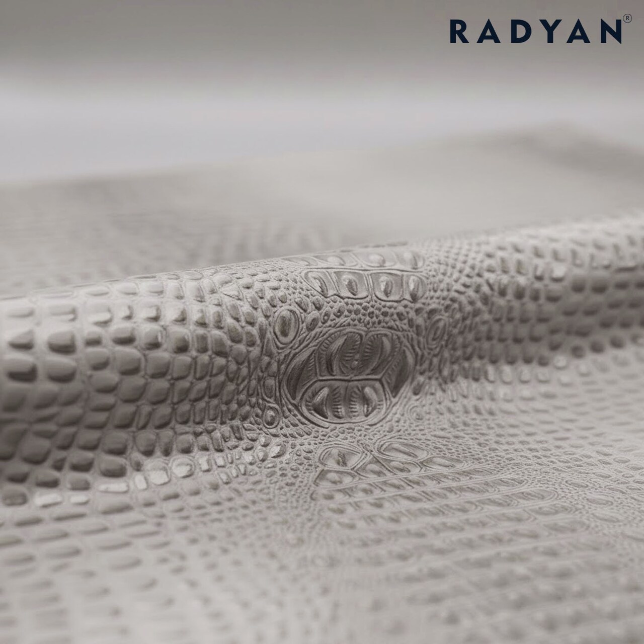 1 Yard 3D Embossed Gator Vinyl Fabric Faux Alligator Upholstery Craft Material Durable 56" Width